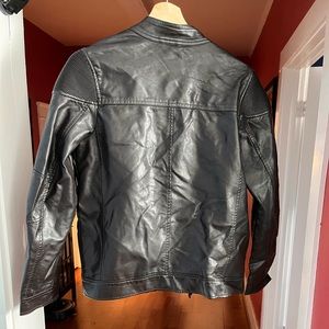 Dark brown/black juniors pleather jacket.